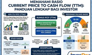 Memahami Rasio Current Price to Cash Flow (TTM): Panduan Lengkap bagi Investor Infografis panduan cara menghitung dan interpretasi rasio Price to Cash Flow (P/CF) TTM untuk analisis saham.